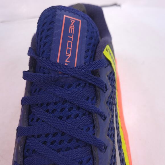 Nike Metcon 6 Lace UP Athletic Running Shoe Mens Size 8 CK9388-400 Blue Orange - Picture 9 of 10